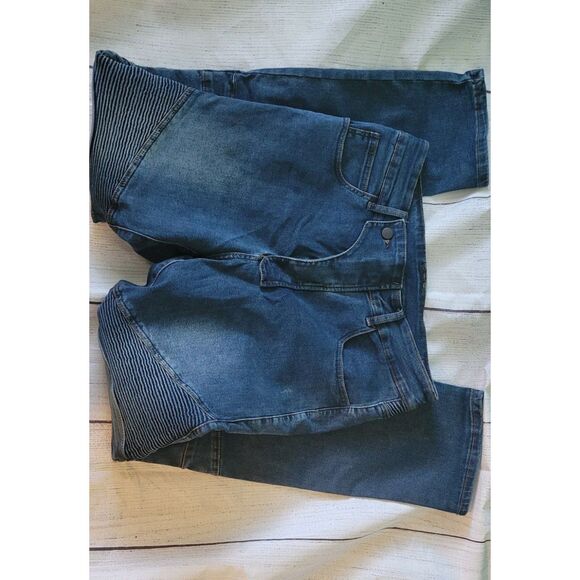 CTBQiTom Motorcycle Motocross Riding Jeans Knee and Hip Protector Pocket Sz M - Picture 4 of 10